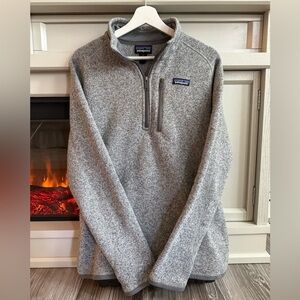 Patagonia Gray Zip Up Sweater